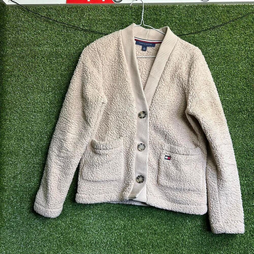 Tommy-hilfiger Women's Cream and Tan Cardigan